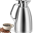 Coffee Carafes for Keeping Hot, ShineMe Stainless Steel Thermal Coffee Carafe, Double Walled Vacuum Coffee Pot61oz Insulated Tea & Coffee Dispenser, Long Heat/Cold Retention