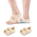 Price Xes Plantar Fasciitis Gel Heel Protectors - Heel Cups with Arch Support for Women & Men - Heel Inserts with Adjustable Straps for Heel Pain & Flat Feet, 1 Pair (Large)