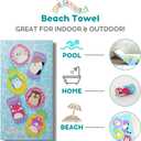 Franco Squishmallows Super Soft Cotton Bath/Pool/Beach Towel, 58 in x 28 in