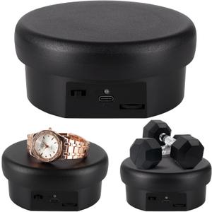 Rotating Display Stand Turntable Stand 4.72'' Spinning Stand for Product Shows Black Rotating Display Stand Turntable Stand 4.72'' Spinning Stand for Product Shows Black