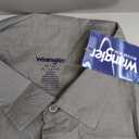 Wrangler Button Up Shirts for Men Big and Tall - Chambray Woven Short Sleeve Casual Shirt 3XL