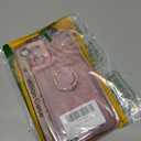 nancheng for (6.5-inch) Motorola Moto G Play 2024 Phone Case Girls Women Cute Glitter Luxury Soft Silicone Clear Case with Ring Stand Strap Lanyard Shockproof Protection Cover - Rose Gold