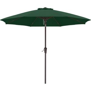 ABCCANOPY 10FT Patio Umbrella - Outdoor Waterproof Table Umbrella with Push Button Tilt and Crank, 8 Ribs UV Protection Pool Umbrella for Garden, Lawn, Deck & Backyard (Green)