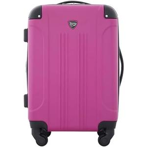 Travelers Club Chicago Hardside Expandable Spinner Luggage, Fuchsia, 20" Carry-On