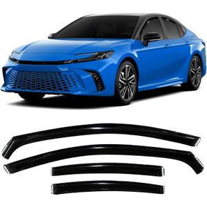 2025 2026 in-Channel Rain Guards for Toyota Camry Side Window Visor Deflectors LE SE XLE XSE