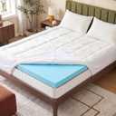 DUMOS Full 3 Inch Dual Layer Memory Foam Mattress Topper, Bamboo Rayon Pad
2" Memory Foam & 1" Bamboo Rayon Pillow Top for Pressure Relief, Cooling Breathable Pad with 8-16 Inch Deep Pocket
