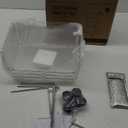 3 Tier Rolling Utility Cart,Plastic Storage Cart with Wheels,Movable Storage Cart Organizer for Living Room,Kitchen,Bathroom,Pantry,Nursery,Clear