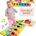 Move2Play, Double Sided Piano Mat | 50+ Sounds & Songs | 1, 2, 3, 4+ Year Old Gift & Birthday Present | Baby, Toddler, Boy, & Girl Age 12, 18, 24+ Month Old