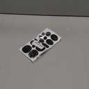 9 Sheets 96 Pcs Nylon Repair Patches Self Adhesive Patch Different Size and Shapes Clothes Waterproof Lightweight Clothing Fabric Repair Patch for Down Jacket, Tent Clothes, Outerwear(Black)