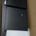 Versatile 7 Tier Wall Shelf Unit,Black Lack Wall Shelf,Display Floating Shelf with LED Remote Control Light