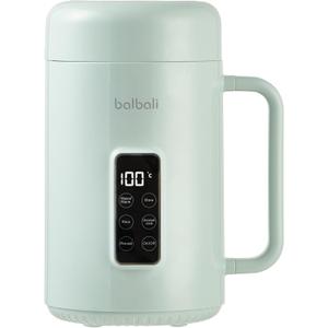 balbali Portable Electric Pot for Cooking Dorm Room - 28oz Non-stick Travel Electric Kettle, Mini Hot Pot with Temperature and Time Control - Self Heating Soup/Rice/Ramen Cooker/Warmer Green