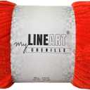 Soft Velvet Yarn Chenille Crocheting Baby Blanket Yarn for Knitting 100 gr, 120m (132 yds) Amigurumi (Orange)