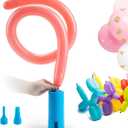 electric Air pump - Portable Inflator, air Blower for All Party balloons, Great for Long Animal Twisty Curly balloon, Foil balloons (Sky Blue)