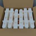 Christmas Tree Fence Protector for Kids, Dogs, Pets - 36 Pack Indoor Plastic White Picket Fence Decoration