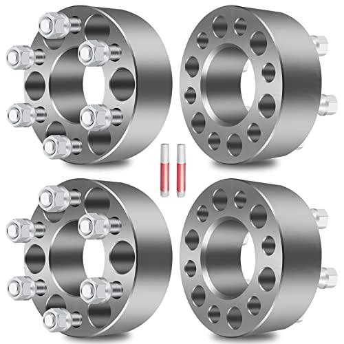 ECCPP 4PCS 2" inch 6 Lug Wheel Spacers Kits 6x4.5 to 6x4.5 6x114.3mm Wheel Spacers Fits 1991-2004 for Dodge Dakota 1998-2006 for Dodge Durango