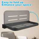 YEXEXINM 1 Pack RV Aluminum Fold-Down Wall Shelf - Wall-Mounted Hidden Foldable Shelf for Compact Camper Storage | Perfect RV Shelf for Inside - RV Furniture Parts & Hardware.