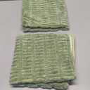 Home Brilliant Square Sage Green Spring Pillow Covers 18x18 Soft Striped Corduroy Solid Plush Throw Pillows for Couch Sofa Bench Living Room St Patricks Day Decor, Set of 2, 18 x 18 inch, Light Green