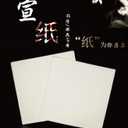 MEGREZ Chinese Japanese Calligraphy Xuan Paper, Rice Paper Sumi Calligraphy Paper for Calligraphy Brush Ink Writing, Painting Without Grids 100 Sheets/Bag,13.4 x 13.4inch, Sheng (Raw) Xuan