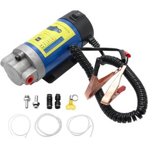 MAKERELE Oil Extractor Pump For Engine Oil Extraction And Oil Transfer Change Pump,Portable Electric Self-Priming Powerful Gear Pump