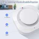 Smoke Detector, Battery Operated Smoke Alarm with Photoelectric Technology, Fire Alarms Smoke Detectors with LED Indicator and Test Button(4 Pack), Batch Number 2549, No Manufacturing Date
