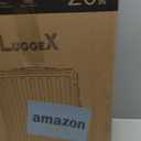 LUGGEX Carry On Luggage with Spinner Wheels, 20 Inch Aluminum Frame Zipperless Polycarbonate Hard Shell Suitcase, Blue