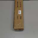 Brass Window Curtain Rod, 28-56 Inch, 1 Inch Diameter, Adjustable with Aluminum Finials and Brackets, Wrap Around Design