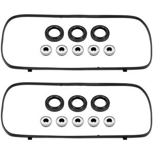 Engine Valve Cover Gasket Set Replacement for 2003-2009 Accord Odyssey Pilot Ridgeline Acura RL TL MDX 3.0L 3.5L V6 VS50607R 12030-RJA-010 12341-RCA-A00 12030-RCA-A00