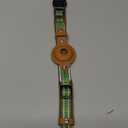 CollarDirect Airtag Dog Collar Reflective Nylon Neoprene Leather Holder for Apple Air Tag for Large, Medium, and Small Dogs (Green, S, 12-14.5 Inch)