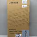Gashell Wire Shelf Covers, Bamboo Wire Rack Covers for Pantry, Closet, 27"W x 12"D