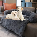 Calming Dogs/Cats Bed Mats, Dog Pad Washable Removable Couch Cover, Plush Long Fur Mat for Pets, Waterproof Lining, Perfect for Small, Medium and Large Dogs and Cats