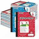 BAZIC Primary Journal Composition Book Marble, 100 Sheet Drawing & Writing Grades K- 2 Notebook Journal Comp Notebooks for Kindergarten School, 48-Pack