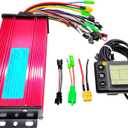 Electric Bike Controller, 36V-72V Brushless Motor Controller with LCD Display, Universal Voltage for 1000W-1500W Motors