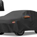 X AUTOHAUX Car Cover for Jeep Grand Cherokee 210D-PU Outdoor Full Car Cover All Weather with Door Zipper for Waterproof Windproof Sun Rain Snow Protection