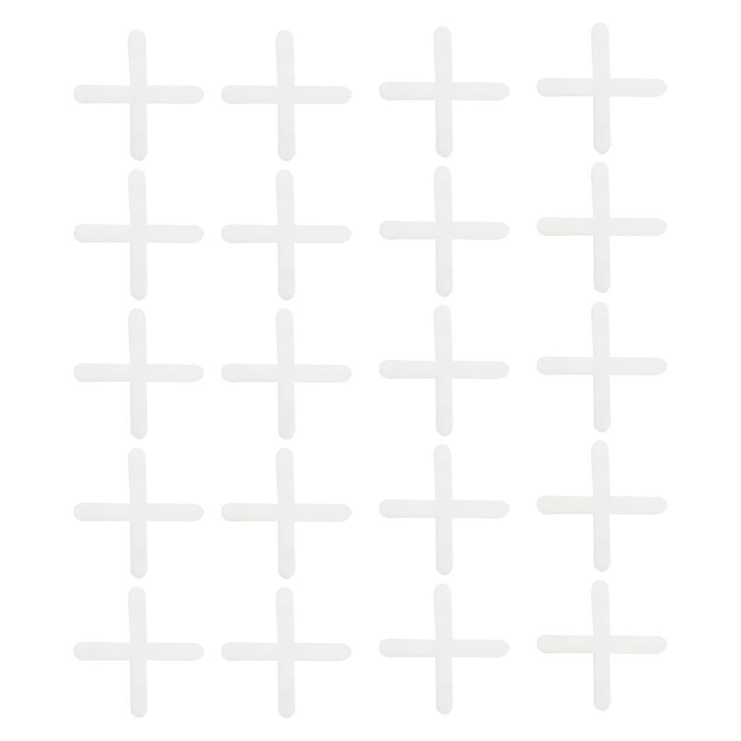 600PCS Tile Spacer 1/8 inch PVC Tiling Seam Positioning Leave Seam Cross Card Plastic Tile for Tile Stone Installation Floor Wall Tile Spacing