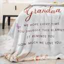Grandma Gifts - Gifts for Grandma - Grandmas Birthday Gift from Grandkids - Best Grandmother Gift - to My Grandmom Throw Blanket 60"X50"