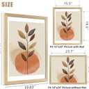 LUCKYLIFE 18x24 Frame Natural Wood, Display 16x20 with Mat or 16x24 Without Mat, Wall Hanging Poster Frames with Plexiglass Sheets, 1 Pack, Natural