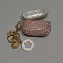 Case for Apple Airpods Pro 3 Case Cover 2025, VISOOM Bling Jewerly Airpods iPods Pro3 Cases Cute Glitter Diamond Airpod iPod Pro3 Cases Rhinestone AirPods iPods Pro 3rd Gen Cas with Keychain for Women (J-Sakura Pink)