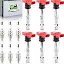 UF529 C1631 4pcs Ignition Coil Spark Plug Fit for Volkswagen MK5 Jetta MK6 Rabbit Golf MK6 GTI GLI Passat CC Tiguan for Audi A3 A4 A5 A6 A7 Q5 Q7 R8 S4 S5 TT 2005-2016