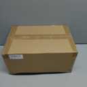 SGLfarmty 15.7" Black Drum Chandelier, 3-Light Semi Flush Mount Ceiling Drum Light Fixture with White Fabric Shade, Farmhouse Hanging Pendant Light for Dining Room Kitchen Island Bedroom