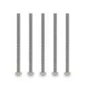 M8 Hex Head Bolt Screw, M8-1.25 x 120mm Stainless Steel 18-8 304 A2-70 Fully Threaded Hex Bolts 5pcs