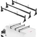 Colinktool Adjustable Van Ladder Roof Racks, Universal Roof Ladder Rack, Fit Chevy Express Fullsize Van 1996-Up,Suitable for Vans with Rain Gutter-3Pack Load Capatity 800LBs