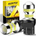 AUXITO Upgraded 7440 7443 LED Bulbs for Reverse Lights Brake Tail Lights T20 7441 7444 LED Replacement Light for Backup Tail Brake DRL Turn Signal Parking Lights, 6000K Xenon White