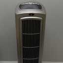 Lasko Oscillating Digital Ceramic Tower Heater for Home with Adjustable Thermostat, Timer and Remote Control, 23 Inches, 1500W, Silver, 755320