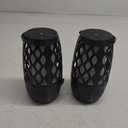 2 Pack LED Flame Outdoor Bluetooth Speaker, Unique Gifts for Men, IPX7 Waterproof Tiki Torch Atmosphere Flame Speaker for Party Patio Garden, Outdoor Speakers with Stake, Hook, Wall Mount (2 Pack)