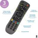 Philips Universal Remote Control Replacement for Samsung, Vizio, LG, Sony, Sharp, Roku, Apple TV, RCA, Panasonic, Smart TVs, Streaming Players, DVD, Simple Setup, 6 Device, Graphite, SRP6229G/27