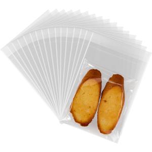 5"x7" Self Sealing Cellophane Bags, 200pcs Resealable Clear Plastic Bags for Cookies,Snacks,Bakery, Small Parts,Gift Packaging