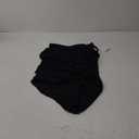 B2prity One Piece Swimsuit Tummy Control Criss Cross Bathing Suit Slimming Ruched Swim Suit Push Up V Neck Swimwear (X-Large, Black)