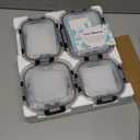 8 Pack Borosilicate Glass Food Storage Containers with Lids, Glass Meal Prep Containers, Airtight Bento Lunch Boxes with Snap Locks, Oven, Freezer and Dishwasher Safe, BPA Free, Kitchen Storage Set (Deep Black)