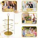 Champagne Tower Champagne Stand, Cocktail Tree Stand for Drinks Tower, 3 Tier 12 Brackets Metal Wine Glass Display Holder, Party Bar Wedding Champagne Tree Stand for Martini Margarita Gin Wine, 1 Pack