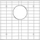 27.4 in. x 14.4 in. Rear Drain Kitchen Sink Bottom Grid with Supersoft Silicone Feet in 304 Grade Stainless Steel